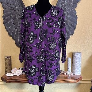 Ricki's Purple Patterned Top